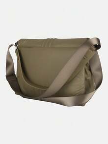 Adidas Originals Tas Selempang Empuk Unisex ORIGINALS MATERIAL MIX, Tas Selempang Olahraga Portabel Empuk, Tas Bahu Kapasitas Besar 34cm*24cm*10cm KW1275 - Khaki - View 4
