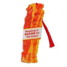 2D Flat Bacon Shaped Bookmark, Printed With Pun "Reading Is Bacon" - Made Of Acrylic Material, Suitable For Book Lovers And Libraries, Bacon Themed Gift, Dedicated To Food And Reading Enthusiasts. - Multicolor - View 6
