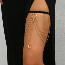 1 pieza Cadena elástica resistente para pierna de Halloween, accesorio decorativo de cadena para pierna de edición limitada de Halloween para traje de baño de vacaciones en la isla - H0003 - Ver 3