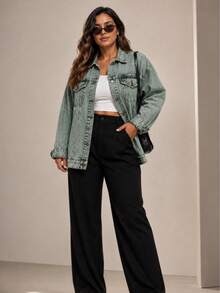 Women Denim Jackets & Coats - 綠石 - 查看 5