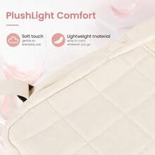 Quilted Multi-Pocket Backpack With Large Side Water Bottle Pockets For School Travel Daily Use - Beige - View 6