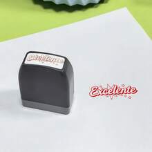 Office Supplies Grading Stamps, Spanish Language Daily Learning Outcome And Homework Evaluation Expressions, Grading Homework, Home Encouragement Scoring And Comment Stamps, Red Ink, Passed, Excellent, Qualified, Completed, Corrected And Other Assessment Stamps - Grey Case Small Spanish - View 11