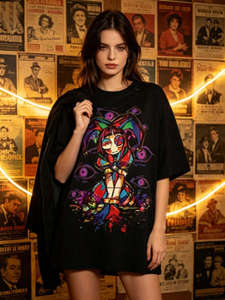 Women T-Shirts - 黑色 - 查看 1
