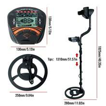 MD810 Metal Detector Professional Underground Depth Search Finder Gold Detector Treasure Detecting Pinpointer - Black - View 5