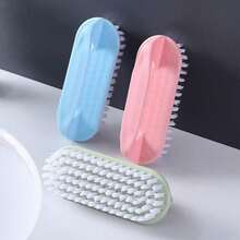 3/2/1pc Multi-Purpose Handheld Cleaning Brush, Household Plastic Laundry Brush, Multifunctional For Washing Basin, Shoes, Drying Rack, Cleaning Brush, And Hard Bristle Board,Face,Scrubbing Board, Essential Home Cleaning Tool - Multicolor - View 8