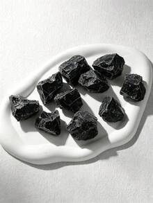QYDCX 1/5/10 buah Batu Kristal Mentah Alami Tidak Beraturan, Obsidian Amethyst Pelangi Fluorite Batu Permata Penyembuhan, Spesimen Mineral untuk Dekorasi Diffuser Meditasi DIY - obsidian - View 5