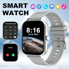 NcmRyu Pink Silicone Strap 2.01" Touch Screen Multifunction Electronic Watch For Female Students, With Multiple Sports Modes, Camera Control, Social Media Notification, Suitable For Gifts, Sports, School And More - White - View 6