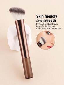 Brown Makeup Brush Set, Essential For Daily Travel And Makeup - Multicolor - View 4