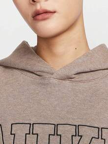 Nike/Authentic New Women's French Terry Hooded Pullover Sweatshirt HQ5888-233 - HQ5888-233 - View 3