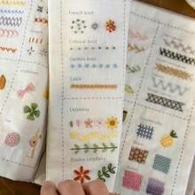 LAMYA DIY Stitch Kit Embroidery For Beginner Adults, Embroidery Stitch Guide Sewing Practice Samplers Set With 24 Colors Embroideries - DIY 595 - View 11