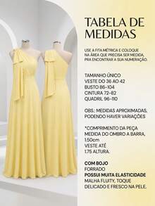 Women Long Dresses - 黃色 - 查看 3