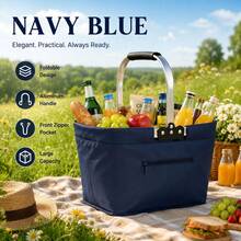 Portable Insulated Outdoor Picnic Backpack, Large Capacity, Thick Durable Material, Waterproof & Scratch-Resistant, Foldable & Lightweight, Tear-Resistant, Suitable For Camping, Road Trips, Hiking And Outdoor Activities, Essential Travel Gear - Multicolor - View 14