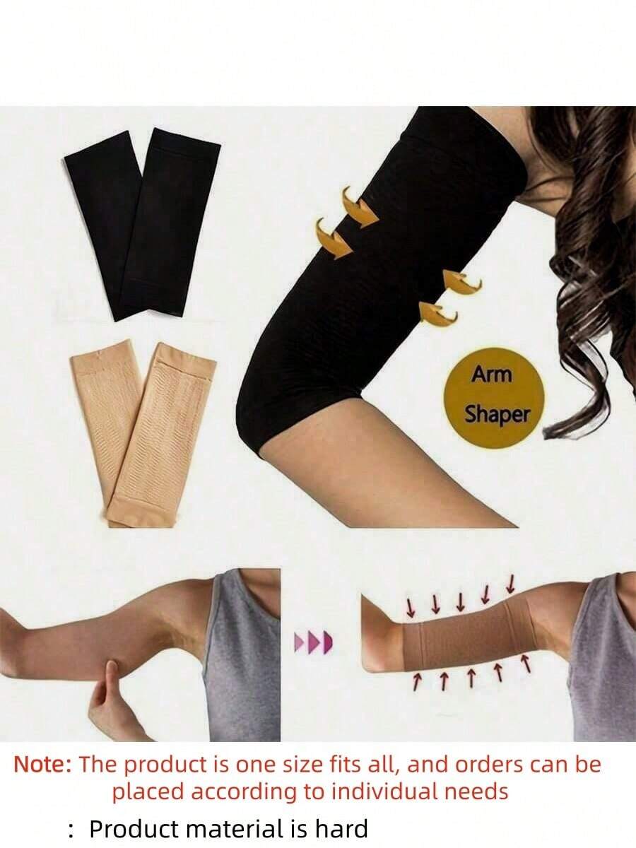 1/2 piezas Mangas de compresión para brazos, envoltura de soporte de brazos para ejercicios de fitness, accesorios para adelgazamiento y tonificación del gimnasio, Coderas - Multicolor - Ver 1