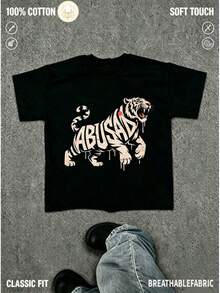 Men T-Shirts - 黑 - 查看 1