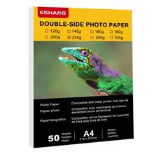 ESHANG 120g Double-Sided Glossy Photo Paper, 8.3x11.7 Inch (A4) Suitable For Inkjet/Dye Ink Printers, High Resolution Photo Printing, 50 Sheets/Pack - Double-sided Printing - View 11