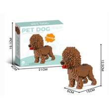 1pc Cartoon Building Block Pet Dog (Teddy/Schnauzer/Doberman/Husky/Dachshund/Poodle/Golden Retriever) 3D Puzzle DIY Creative Educational Building Block Model - Home Decor And Birthday Gift - Multicolor - View 6