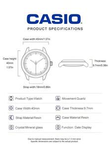 Jam Tangan Pria Casio MW-59-1E Serba Hitam Minimalis dengan Dial Bulat, Tahan Air 50m, Tampilan Tanggal, dan Tali Resin, Dilengkapi Mesin Quartz. - Hitam - View 6