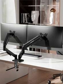 Redlemon Adjustable Hydraulic Dual Monitor Mount For Up To 27" Monitors - View 7