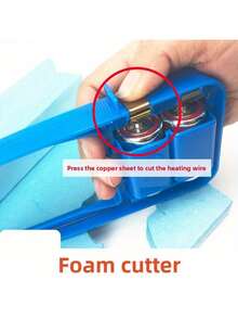 Portable Electric Hot Wire Foam Cutter DIY Craft Model Making Tool Hot Wire Cutter (Battery Not Included) For Sponge/KT Board - Blue - View 4