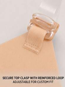 Halter Adhesive Bra | Invisible Push-Up Anti-Slip Breast Pads | Transparent Strap Backless Lingerie | Invisible Push-Up Bra - Strapless Transparent Halter Style, Suitable For Backless Dresses And Wedding Gowns - Multicolor - View 5