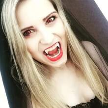 4pcs Vampire Fangs, Halloween Costume Party Prank Props, Suitable For Halloween Costumes, Gothic Outfits, Cosplay, Horror Makeup Accessories - Multicolor - View 6