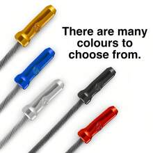 Bicycle Cable End Caps Brake Cable Derailleur Shift Cable Connector Caps Steering Cable Connector Caps, Mountain Bike Accessories Brake Cable End Caps Bicycle Brake Converter Aluminum Alloy Inner Cable Clamp Bicycle Parts Derailleur Converter Cable End Caps - A - View 4