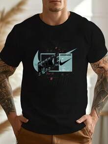 Men T-Shirts - 黑色 - 查看 9