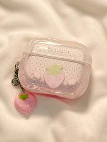 Dopamin Polka Dot Engelsflügel Erdbeere weiche Schutzhülle kompatibel mit Apple 4. Gen, Pro 3. Gen, Bluetooth 123 Gen, Pro 2. Gen, Pro 3. Gen - Babypink - Übersicht 7