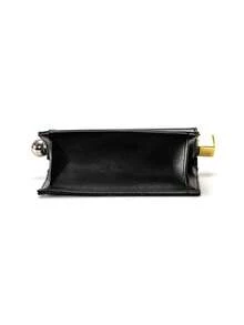 Women's Envelope Clutch Bag, Solid Color PU Leather, Metal Ball Decoration, Compact Storage, Minimalist Style, Evening Party, Spring/Autumn (Gift Bag Included) - Black - View 6