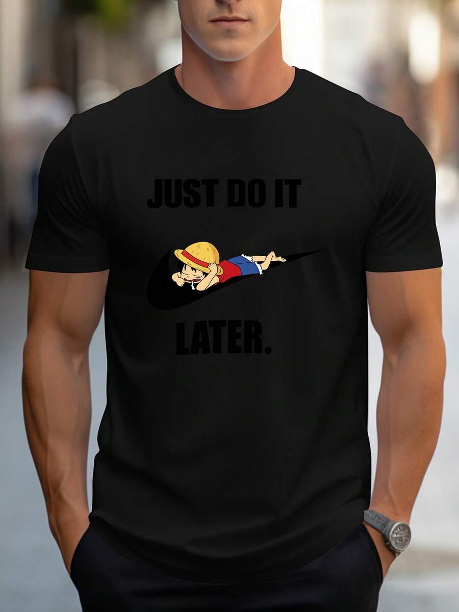 Men T-Shirts - 黑色 - 查看 1