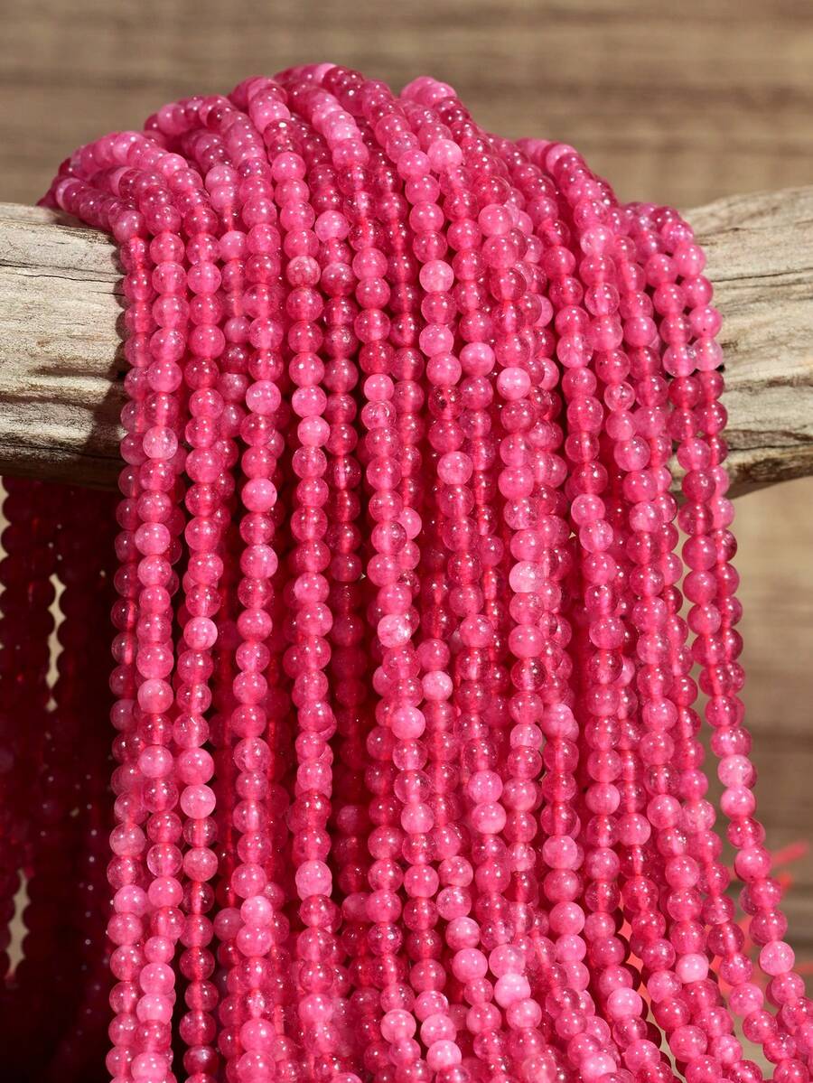 Yumfeel 38cm/Strand 3mm Natural Purple-Red Quartz Round Beads, Suitable For DIY Necklaces And Rings, Approx. 110-120 Beads, Jewelry Making Materials