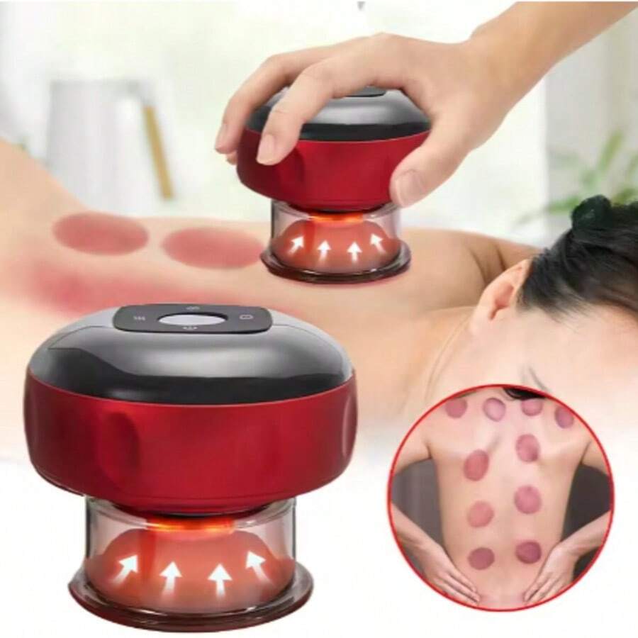 LUYAO Body Massage Smart Heating Suction Cup Device Back Neck Arm Massger
