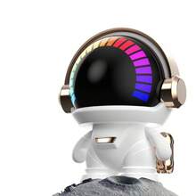 Altavoz Bluetooth con Diseño de Astronauta - Mini Portátil con Subgraves, Luces LED, Ideal para Escritorio y Decoración - Blanco - Ver 6