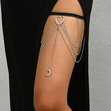1 pieza Cadena elástica resistente para pierna de Halloween, accesorio decorativo de cadena para pierna de edición limitada de Halloween para traje de baño de vacaciones en la isla - H0003 - Ver 4