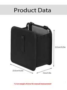 Waterproof Black Trash Can - Hanging Armrest Trash Bin, Suitable For Car Interior - Fits All Car Models - Multi-Functional Practical Car Storage Bag - A - View 2