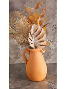 Jarro De Barro Alto Com Alça Decoração Água Fresca Vaso Decorativo 1,5l - 1PC - Visão 2