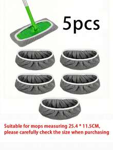 1/2/4pcs Reusable Mop Pads, Dry & Wet Flat Mop Covers, Washable Pads For Hardwood Floor Cleaning: Durable, High Absorbency, Suitable For Dry & Wet Cleaning, Compatible With Most Flat Mops, Mop Head Not Included, Efficient Floor Care Tool|Detailed Surface|High Absorbency Material, Home Floor Mop, Mop, Kitchen - Multicolor - View 15