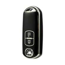 1 cái bao da chìa khóa ô tô, vỏ bọc chìa khóa điều khiển từ xa 2 nút cho CX-3, CX-5, CX-7, CX-9, Speed, Miata, MX5, phụ kiện chìa khóa xe - gói duy nhất - Xem 9