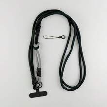 1pc Color Lanyard Crossbody Shoulder StrapsKeychain Key Ring Adjustable BraidedRope With Gasket Mobile Phone Fori - Multicolor - View 8