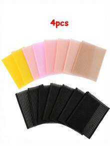 10pcs Fixed Seamless Hook And Loop, Hair Repair Storage Supplies, Customizable Size, Non-Damaging Hair Pad, Braid Patch, Clip, Seamless Hook And Loop Tape, Suitable For All Hair Types, Women's Hair Accessories, Unisex - Multicolor - View 8
