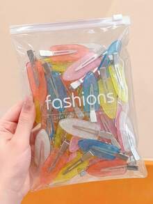 20/10/4pcs Solid Color Seamless Hair Clips, Suitable For Casual Makeup, Face Washing, Hair Accessories - For Girls And Women, Daily Essential - Multicolor - View 15