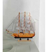 1pc Flat Printed Acrylic Sailboat Decor, Small Sailboat Ornament For Home, Cabinet, Display Window, Office, Gift For Friends, Soft Decoration Item - 1PC - View 7