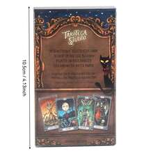 Collection Level Dark Mansion Series Tarot Cards, Unique Dark Mansion Art, Exquisite Artworks, Enhance Insight And Relieve Stress, Help Self Reflection,Suitable For Art Collection/Family Gatherings/Spiritual Exploration, Dark Aesthetics Enthusiasts - Burgundy - View 4