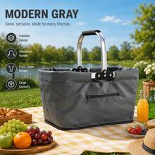 Portable Insulated Outdoor Picnic Backpack, Large Capacity, Thick Durable Material, Waterproof & Scratch-Resistant, Foldable & Lightweight, Tear-Resistant, Suitable For Camping, Road Trips, Hiking And Outdoor Activities, Essential Travel Gear - Multicolor - View 18