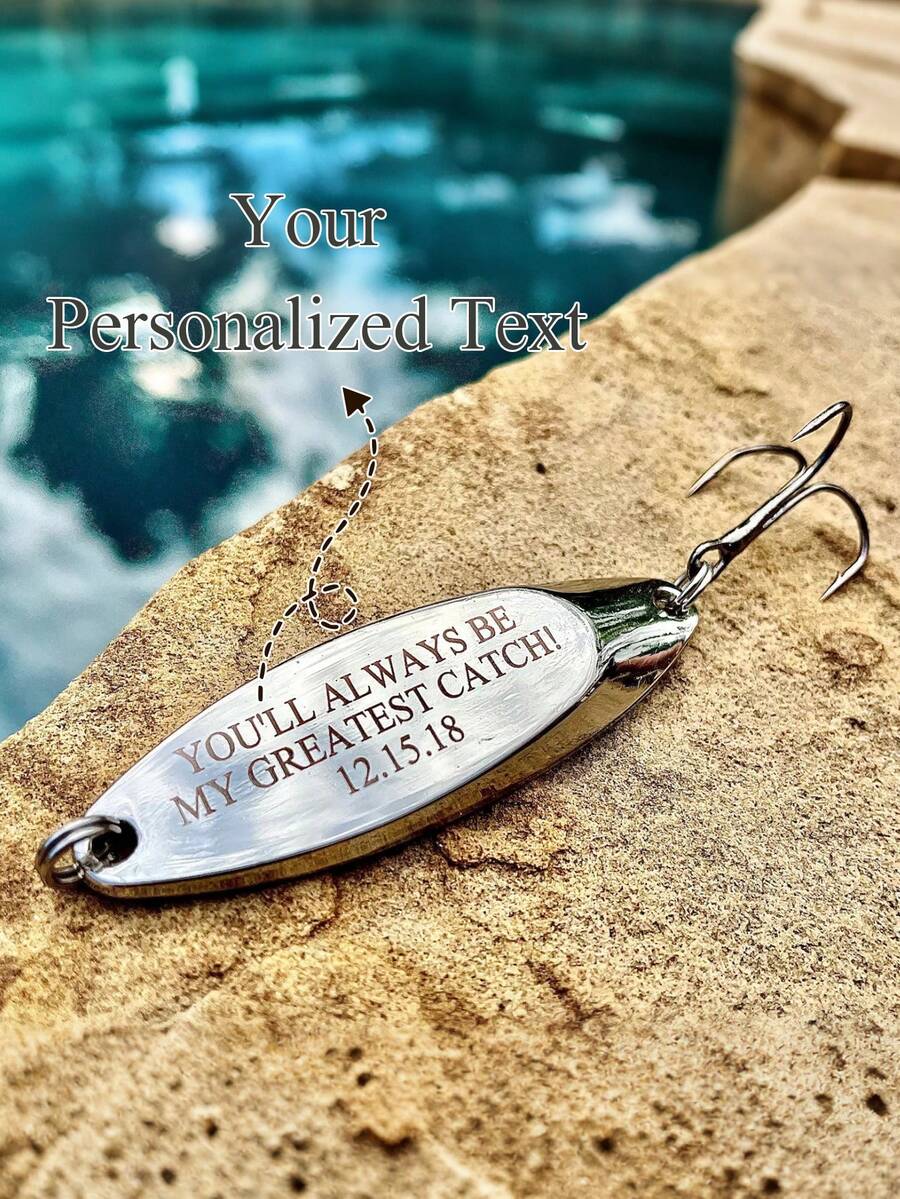 客製化刻字釣魚路亞,送給爸爸/叔叔的釣魚禮物,父親節釣魚愛好者禮物,男士專屬客製化釣魚路亞 - 彩色 - 查看 1