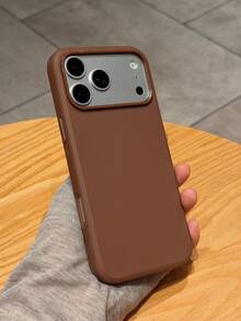 1 Buah Casing Ponsel Bumper Anti Guncangan Ramah Kulit dengan Tekstur Tenun Teknologi Imitasi, Potongan Lensa Penuh, Pelindung Lembut Anti Selip untuk iPhone 17 Pro Max/16 Pro/15/14/13/12/11, Casing Ponsel Matte Warna Solid Beragam, Tahan Jatuh dan Debu, Casing Ponsel Tipis - Jeruk - View 11