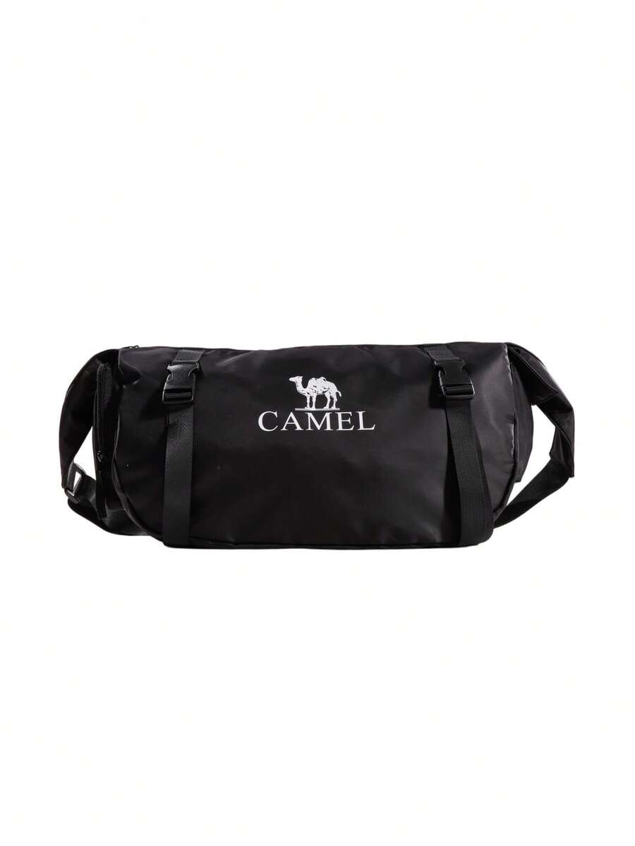 CAMEL CROWN Outdoor Sports Crossbody Bag, Fashion Minimalist Fitness Practical Shoulder Bag, Lightweight Casual Multi-Function Chest Bag - Black - View 1