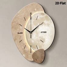 Horloge murale design lune moderne, mouvement quartz ultra-silencieux, sans bruit de tic-tac, design plat, convient pour décorer le salon, la chambre, le bureau, la cuisine et le café, cadeau décoratif parfait pour les amis et la famille, peut être utilisé pour la décoration de la chambre, la décoration de la chambre, la décoration du dortoir, la décoration de la rentrée scolaire, la surprise scolaire, la saison de la rentrée scolaire, la décoration de mariage, le cadeau d'anniversaire d'un ami, la décoration de la maison et les fournitures scolaires. - Horloge murale décorative - Voir 8