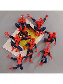 7pcs Mini Figurines Decor Dolls Cake Decoration Party Decoration Dolls - Multicolor - View 7