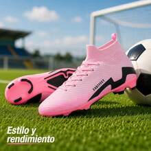 FASTFEET Men Football Shoes - Pink - View 7